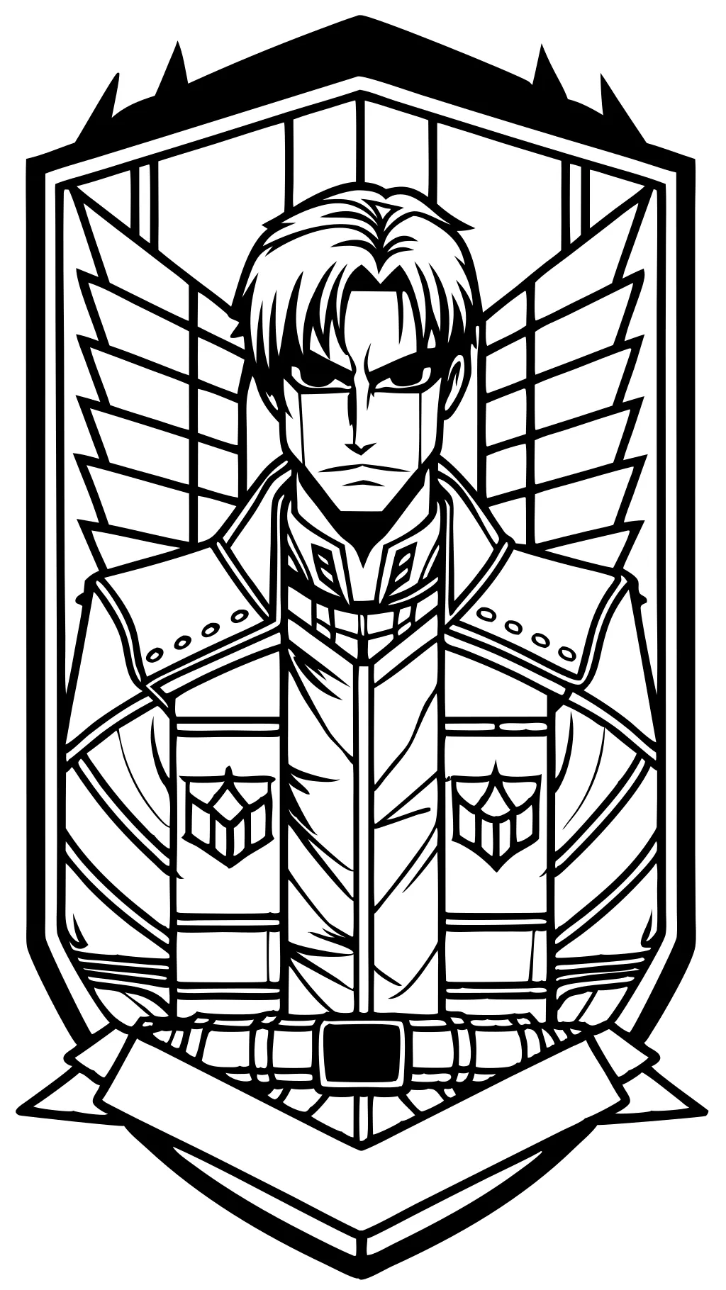 attack on titan coloring page